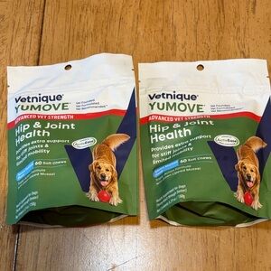 2 New YUMOVE Hip & Joint Health Dog Chews - 60 ct each